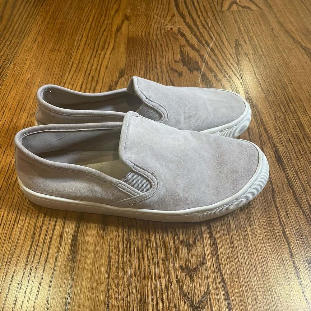 Tory Burch Gray Suede Slip-On Sneakers Size 5M